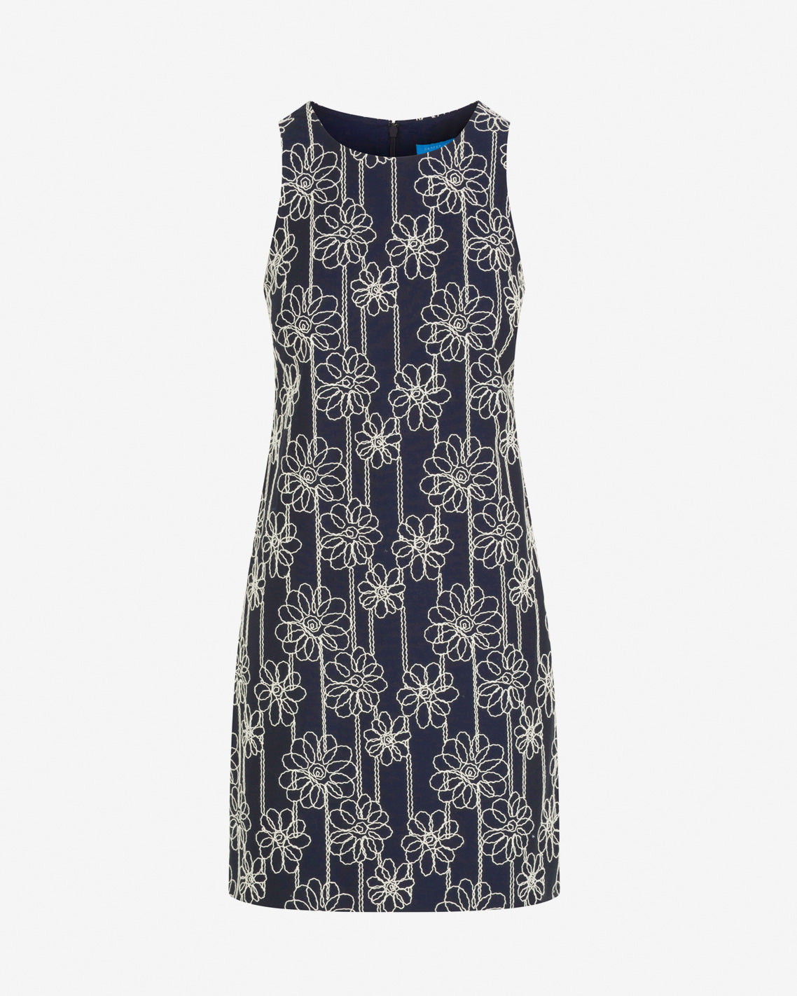 Priscilla Sleeveless Dress in Embroidery